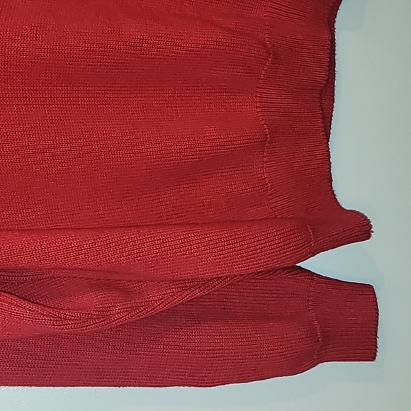 Land's End Direct Merchants Drifter Sweater mens Large red made in usa LOT F16 - Picture 3 of 7